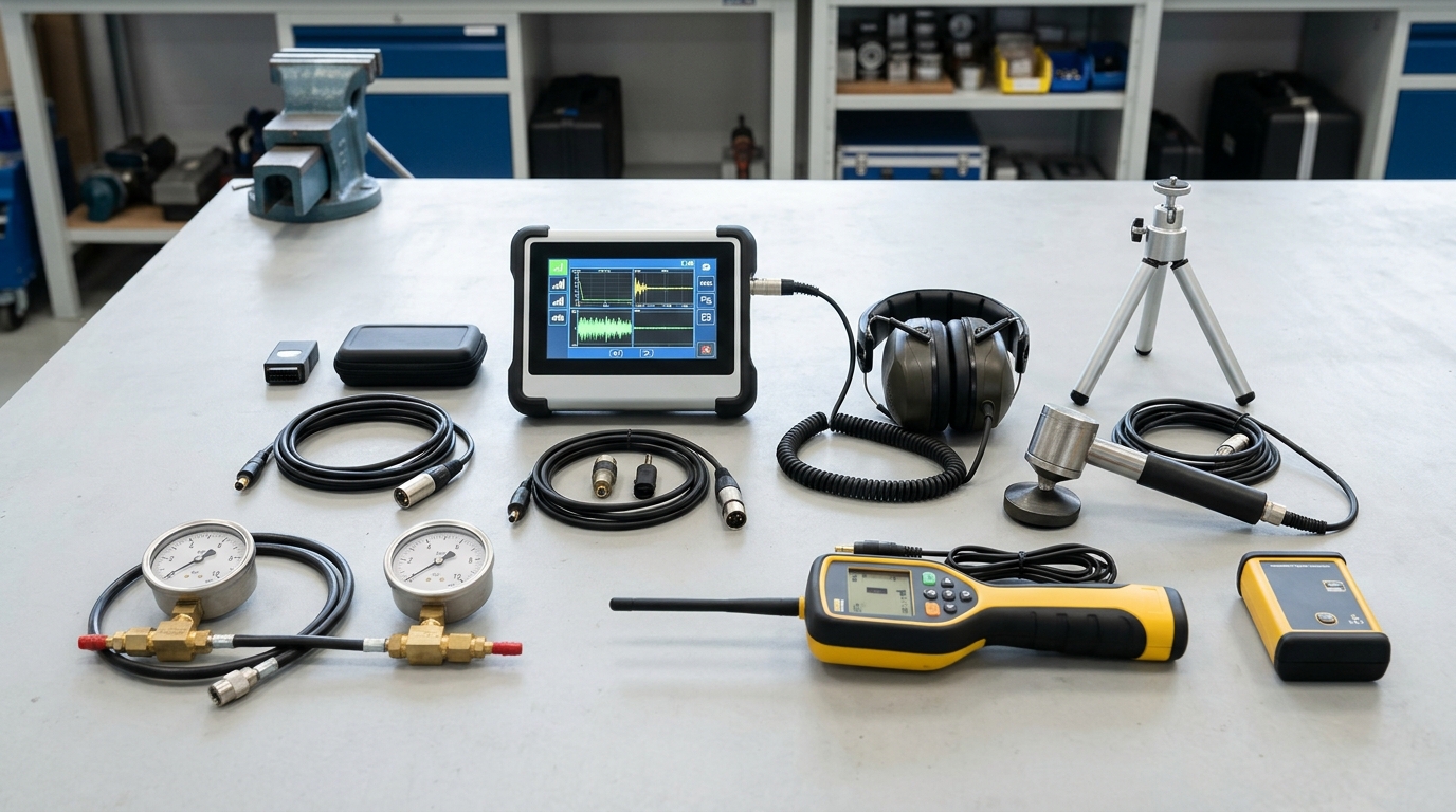 Electronic leak detection equipment used for slab leak testing in Turlock CA